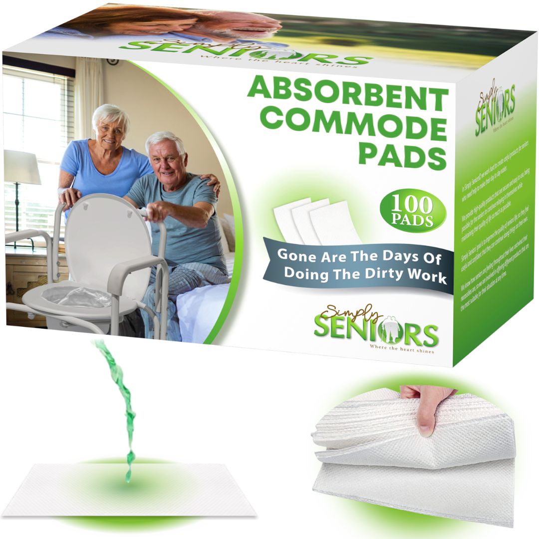 Commode Liners With Absorbent Pads